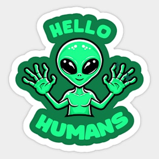 Alien Say Hello - TOSCA Sticker